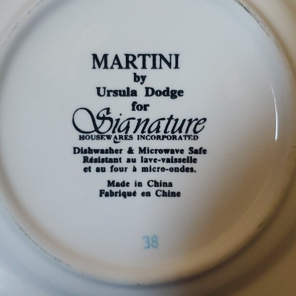 Ursula Dodge Porcelain appetizer plates set of 6 - Picture 9 of 16